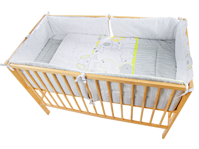 Lenjerie MyKids My Zoo Verde 4+1 Piese 120x60 cm