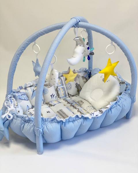 Babynest 2 in 1 MyKids 0718 Train Blue