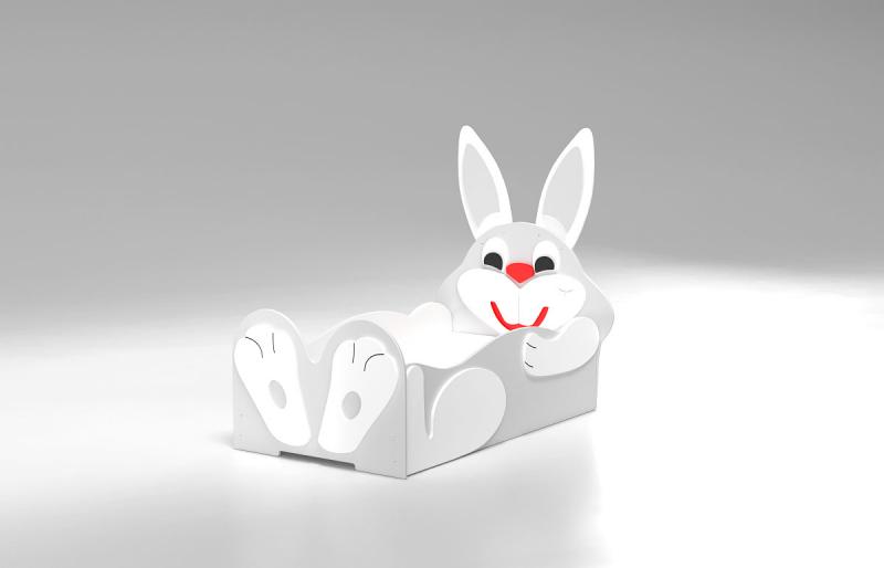 Patut tineret MDF Plastiko Rabbit Small 160x80